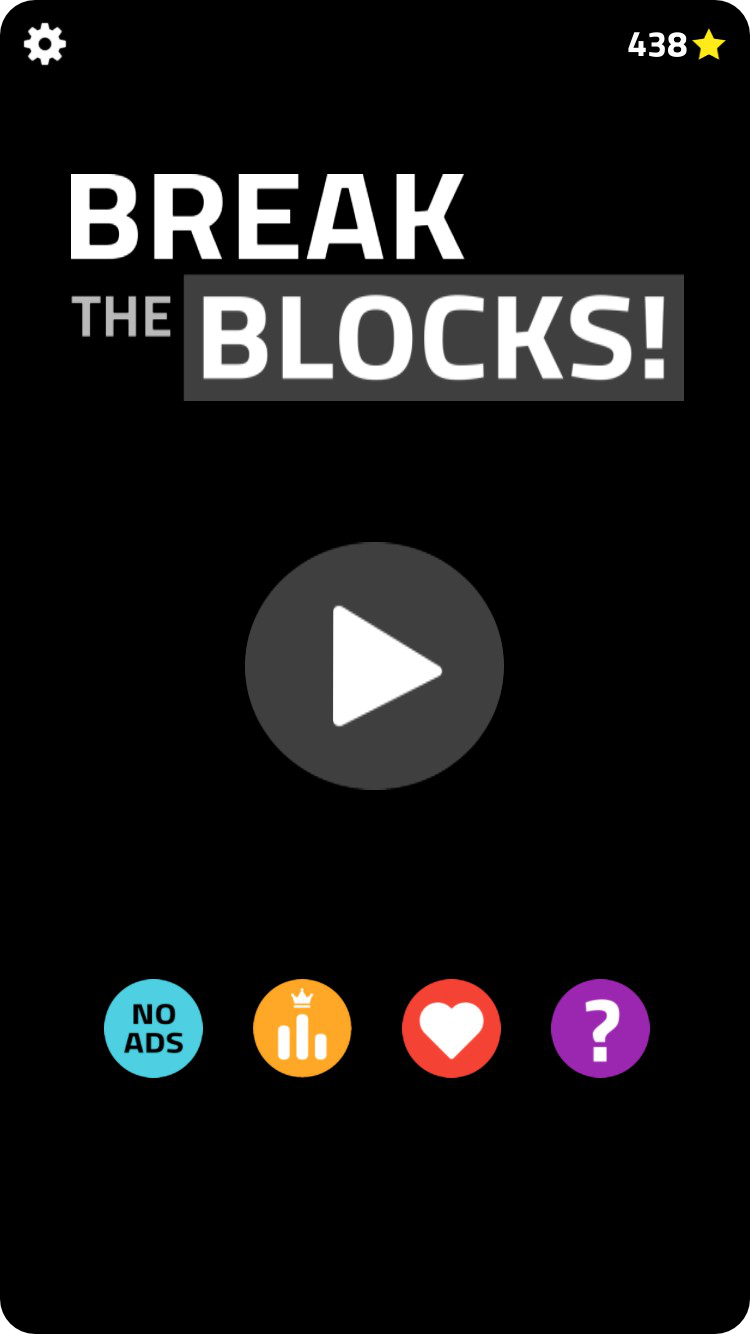 Break the Blocks! Title Screen